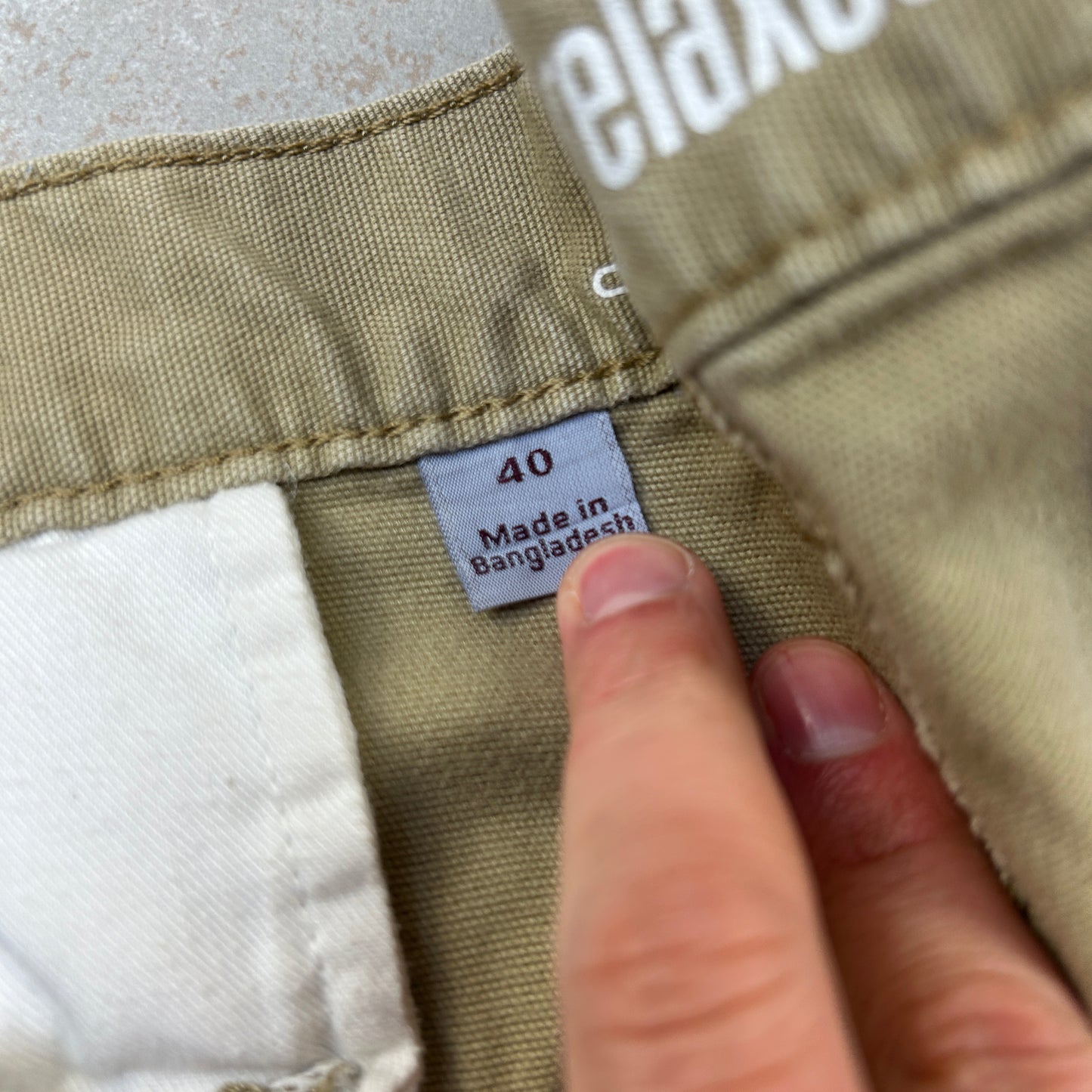Vintage Carhartt Workwear Baggy Cream Brown Carpenter Shorts - 40