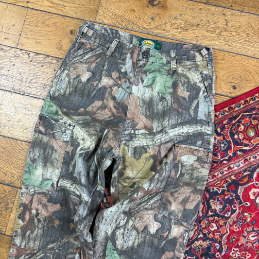 Vintage Real Tree Camo Green Hunting Workwear Trousers - 30