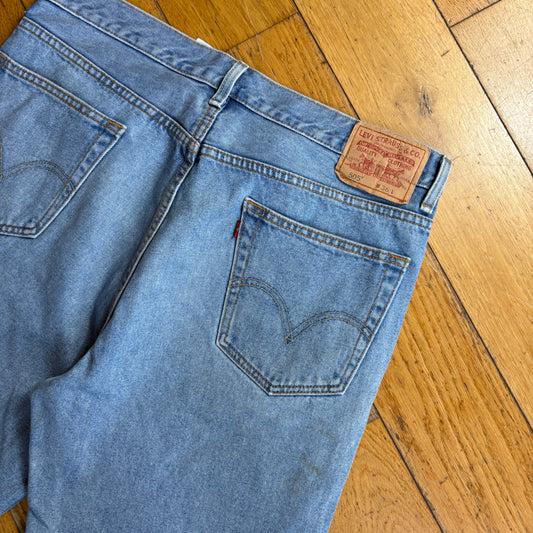 Vintage Levis 505 Straight Blue Denim Shorts - 36