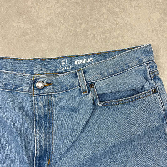 George Baggy Blue Denim Jorts Shorts -38