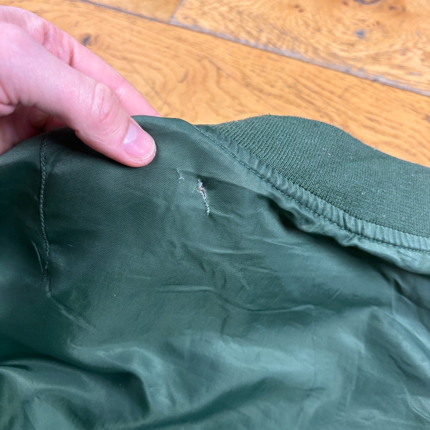 Vintage Green MA-1 Bomber Jacket - S