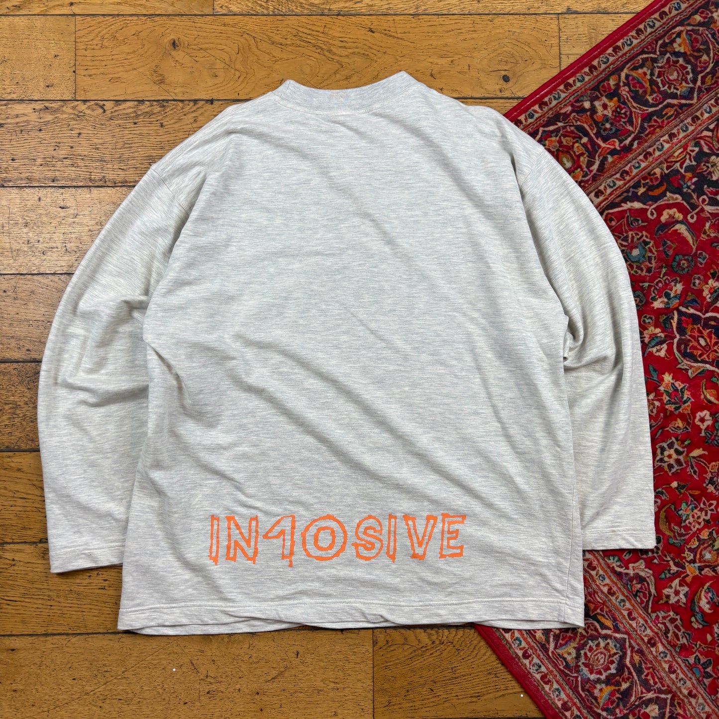 Vintage Grey Basketball Long Sleeve Graphic T-Shirt - XL