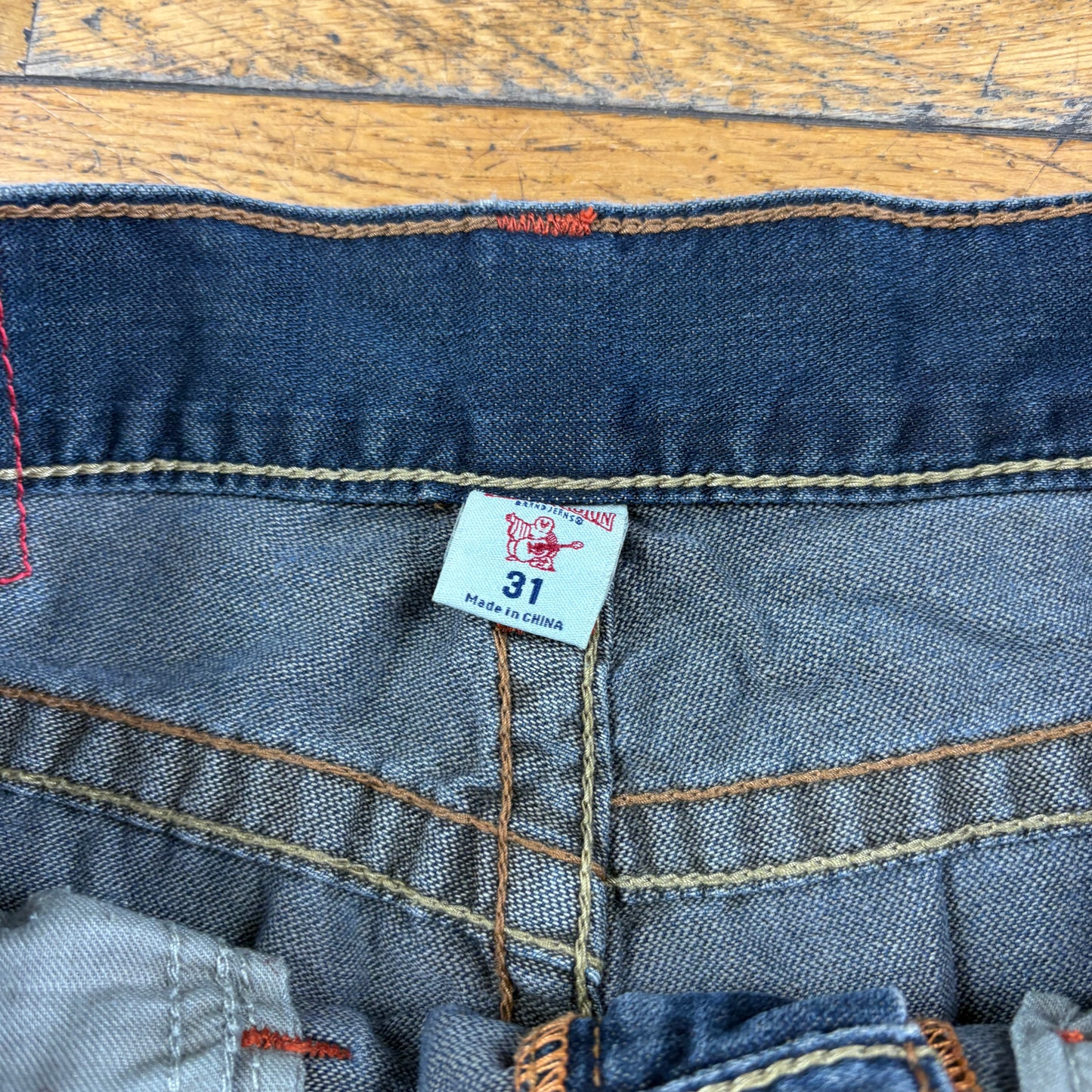 Vintage True Religion Blue Y2K Shorts Jorts - 32