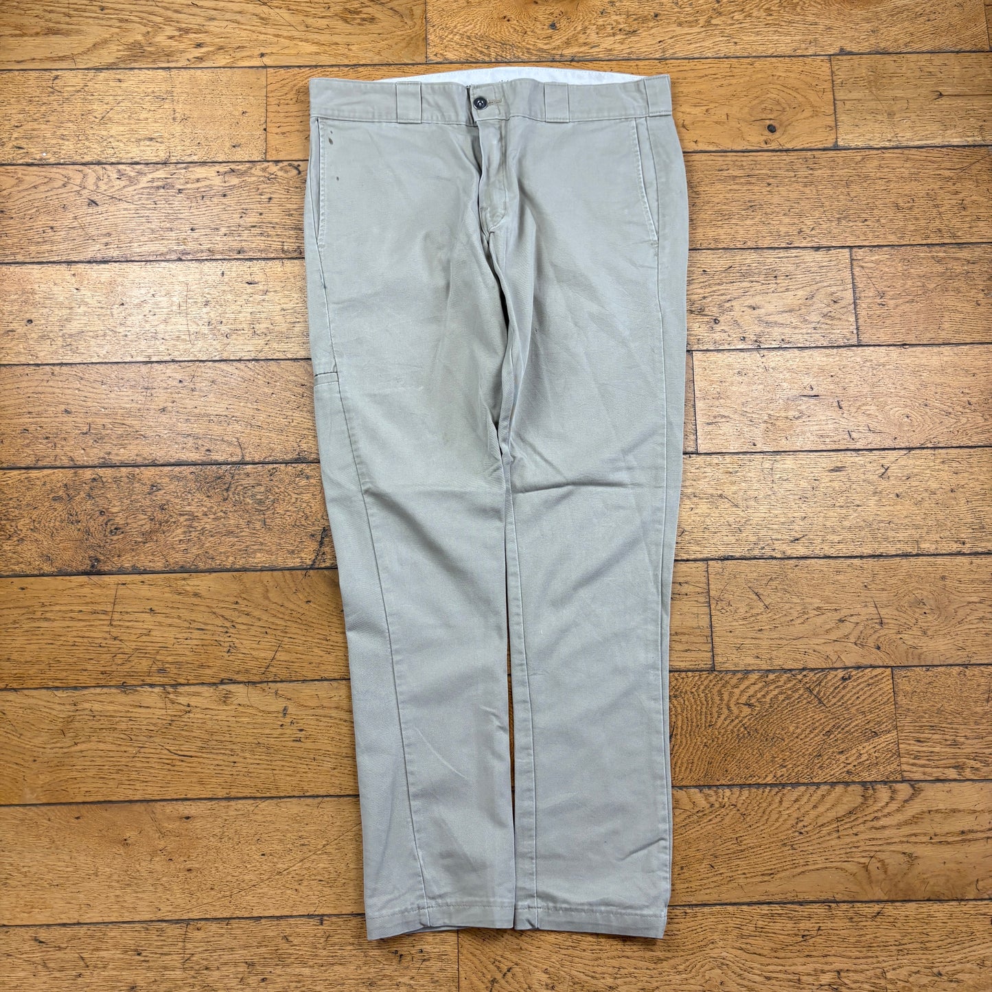 Vintage Dickies 874 Cream Skate Trousers - 36