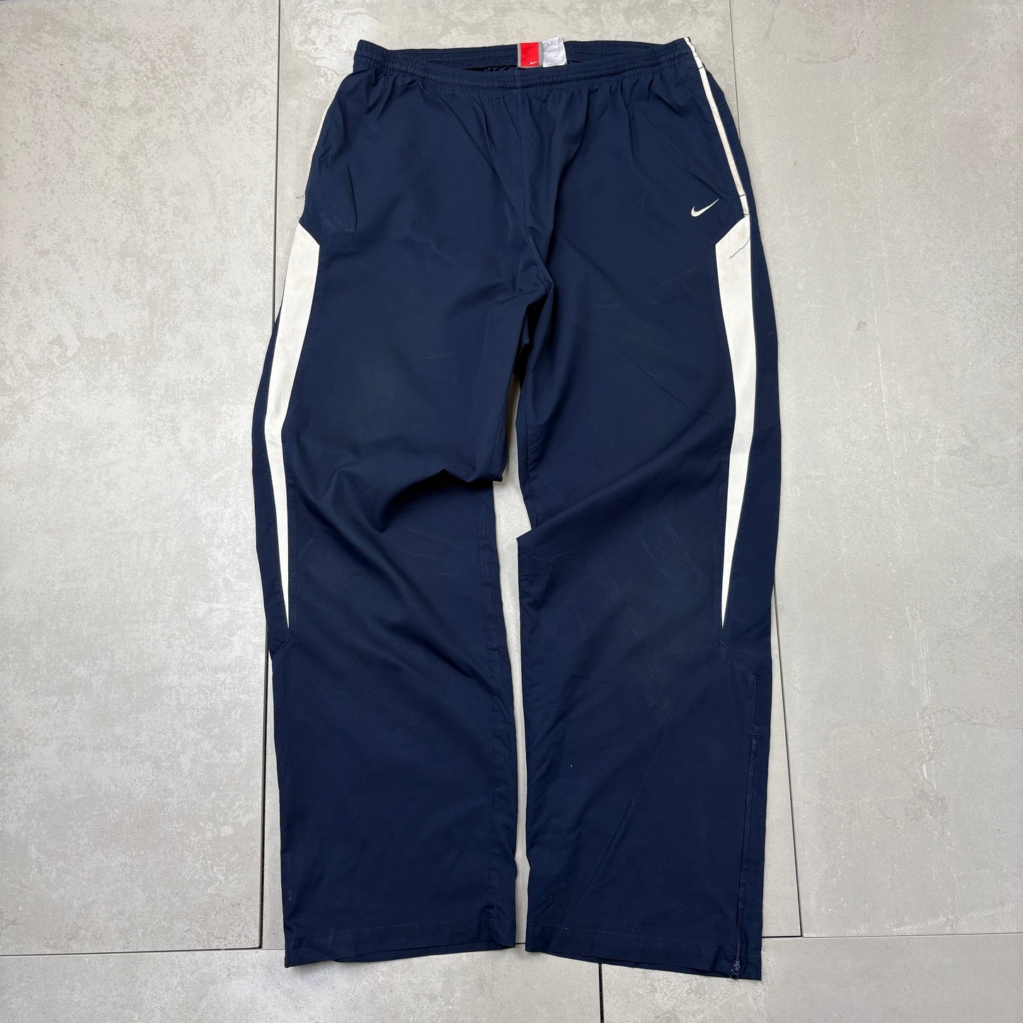 Vintage Nike Navy Baggy Tracksuit Sweatpants Track Pants Bottoms - XXL
