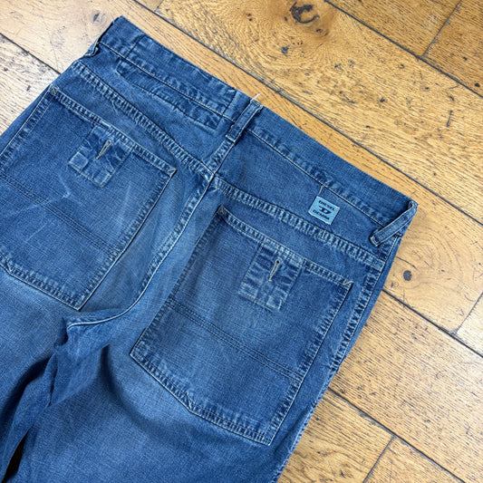 Vintage Diesel Baggy Blue Jeans - 31