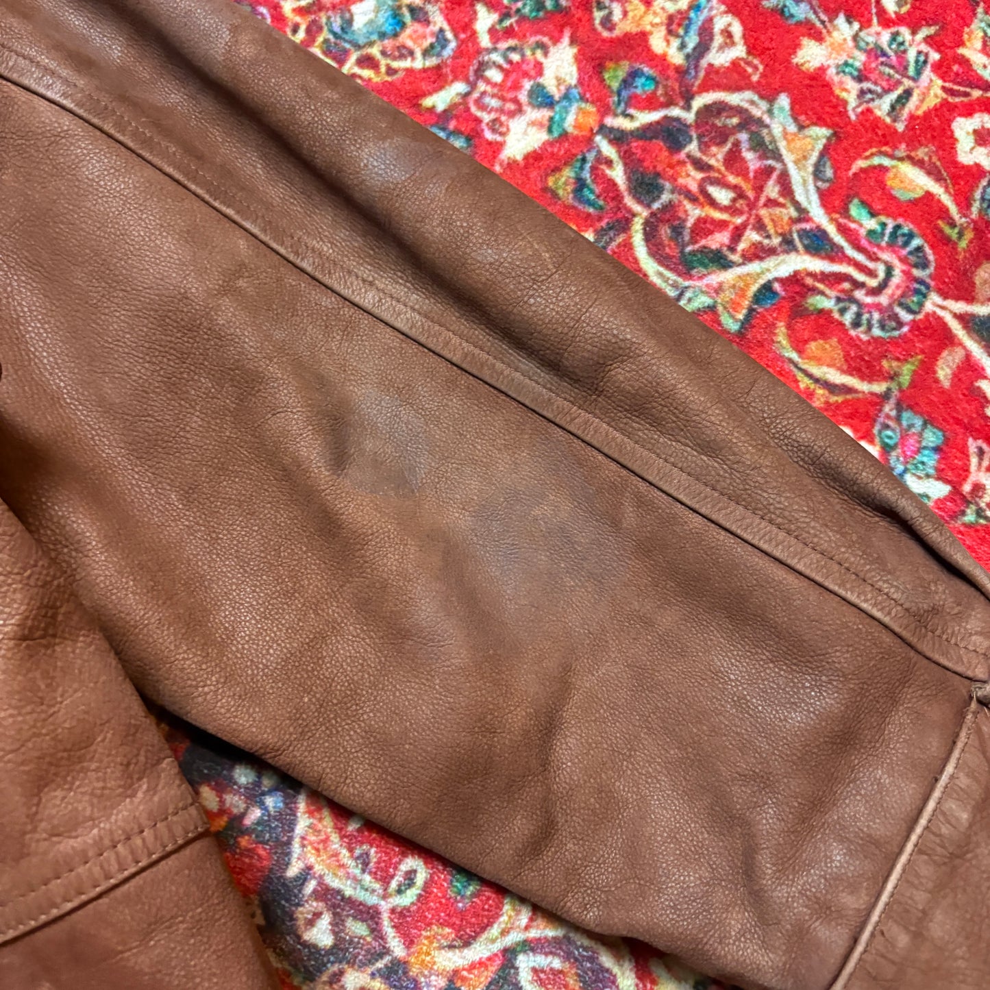 Vintage Timberland Brown Leather Jacket - L