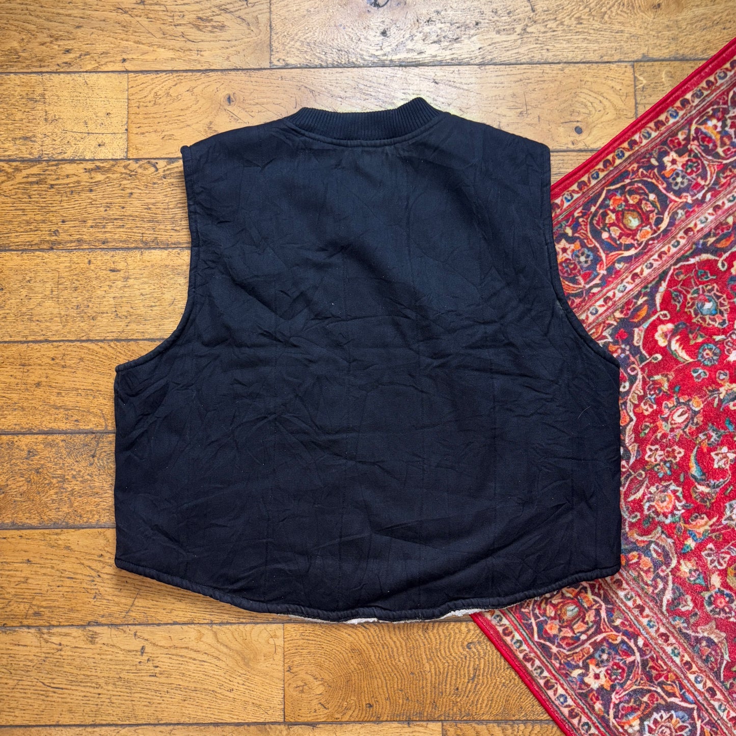 Vintage Black Workwear Carhartt Style Gilet Vest - XL