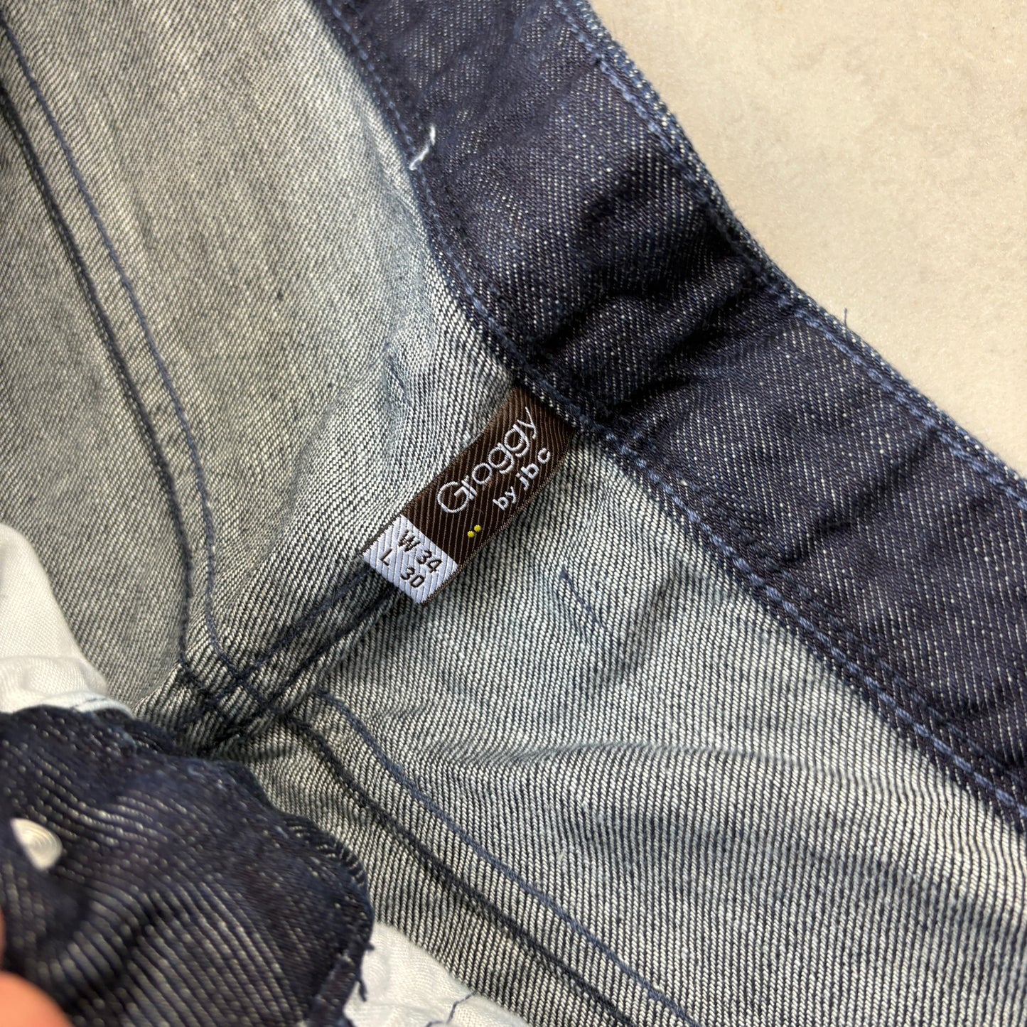 Vintage Embroidered Hip Hop Straight Blue Jeans - 34
