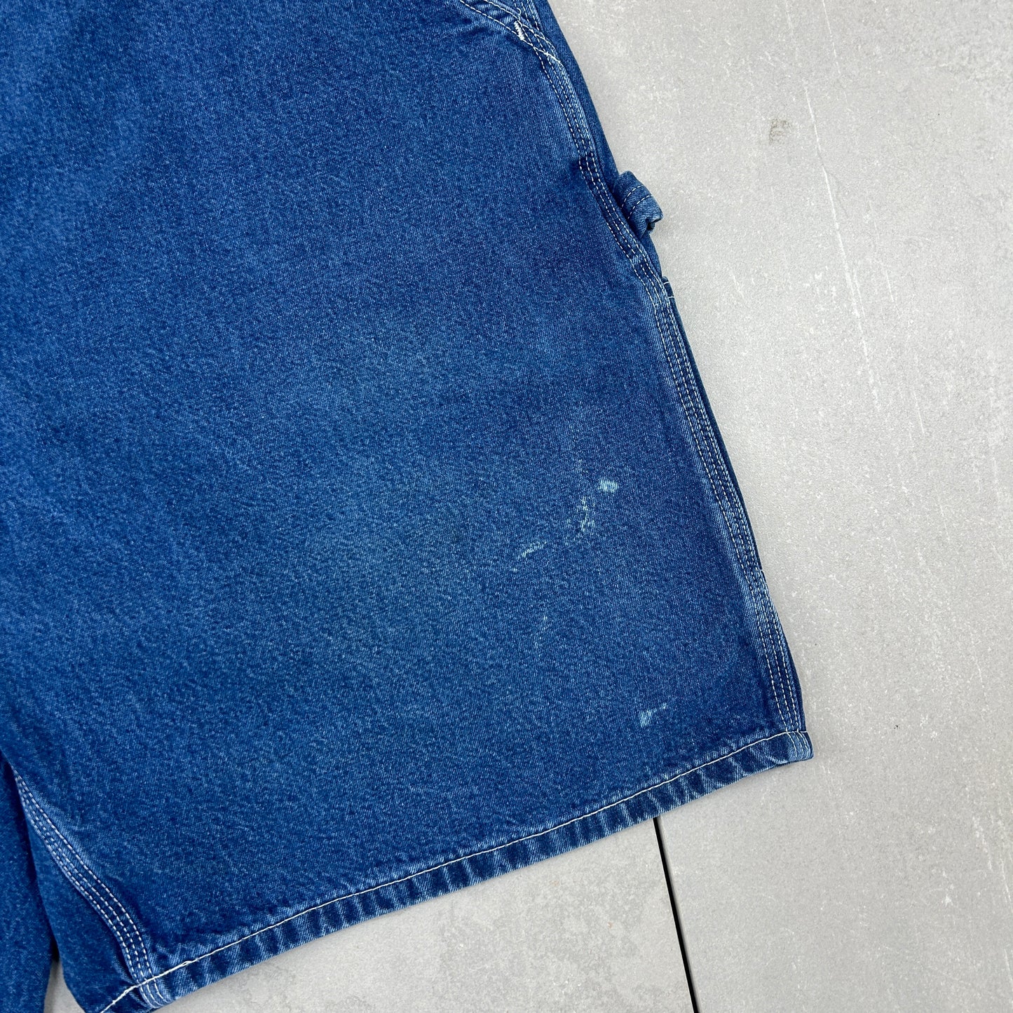 Vintage Carhartt Workwear Baggy Blue Carpenter Shorts - 42