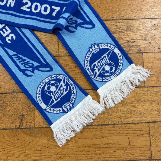 Vintage Zenit 2007 Russian Blue Football Scarf