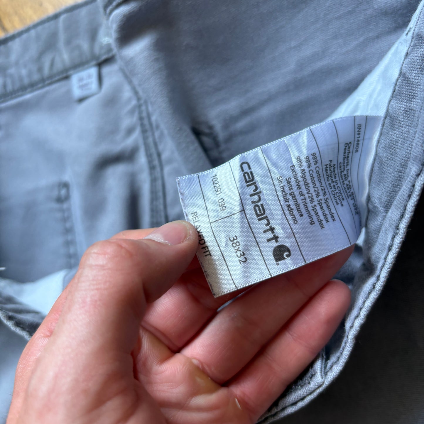 Vintage Carhartt Workwear Carpenter Grey Baggy Trousers - 40