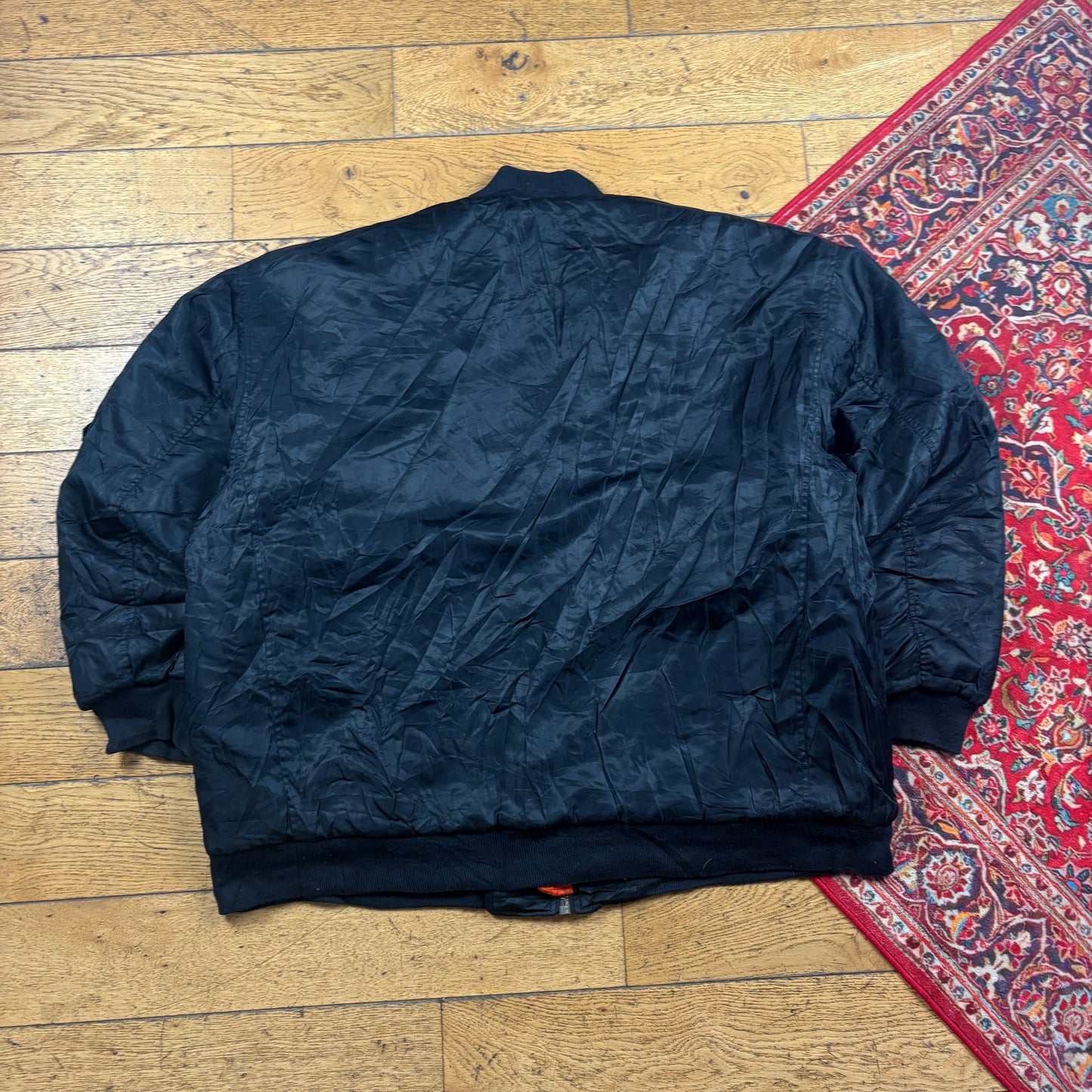 Vintage Black MA-1 Bomber Jacket - XXXL