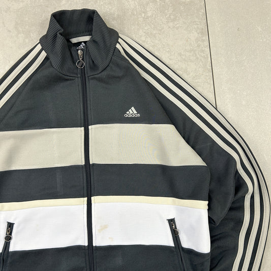 Vintage Adidas Black Tracksuit Track Shell Windbreaker Jacket - M