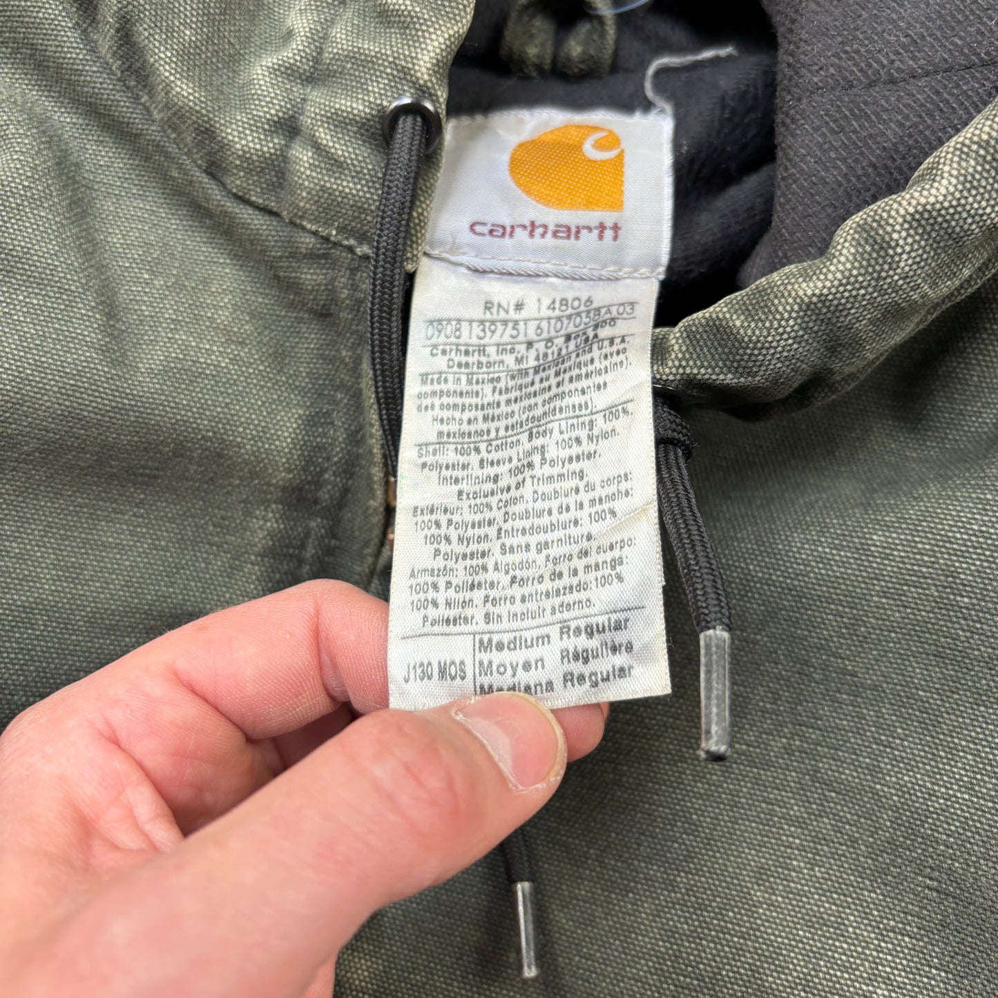 Vintage Carhartt Green Active Workwear Jacket - M