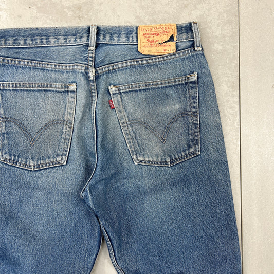 Vintage Levis Straight Blue Denim Jeans - 34