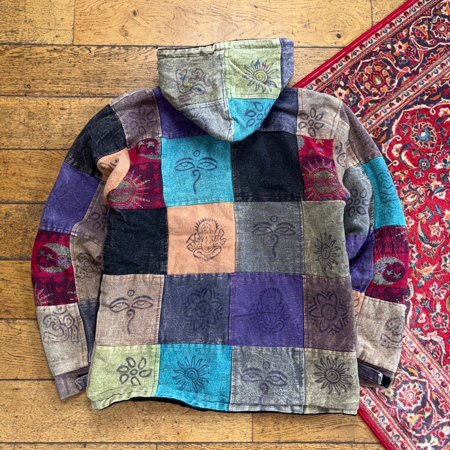 Vintage Workwear Patchwork Carhartt Active Style Jacket Coat - S