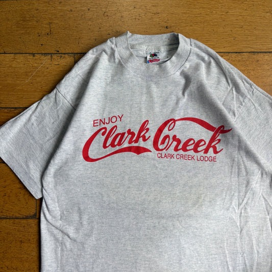 Vintage 90s Coca Cola Spoof Single Stitch Grey Graphic T-Shirt - S