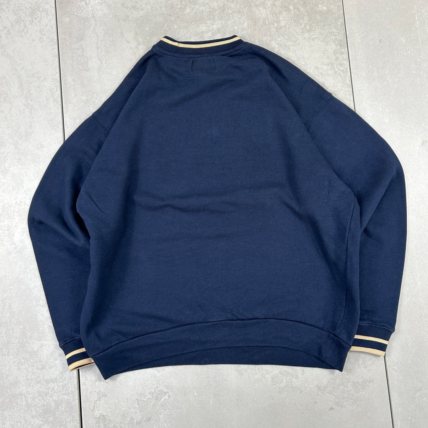 Vintage Lee Navy Embroidered Sweatshirt - M