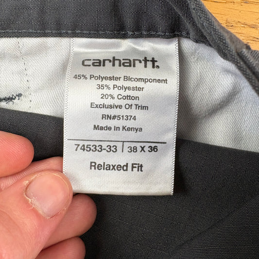 Vintage Carhartt Grey Workwear Chino Trousers - 38