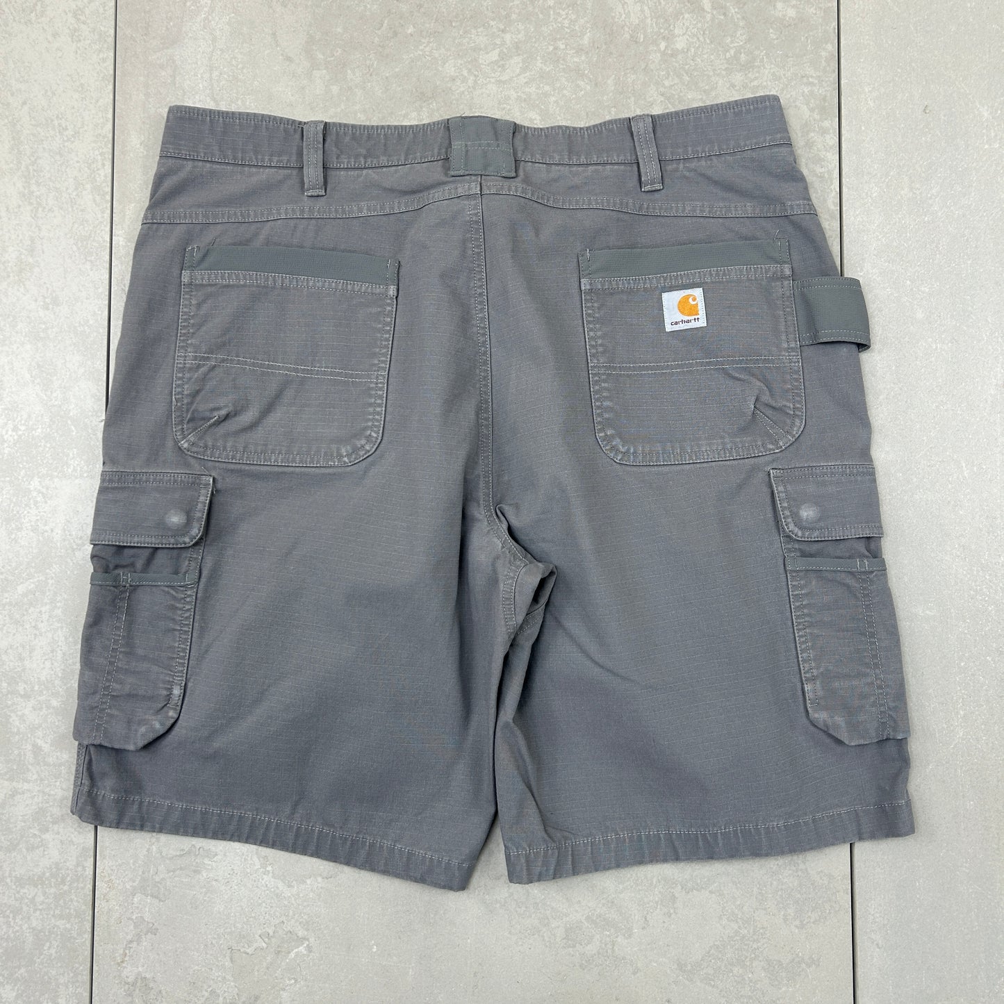Vintage Carhartt Workwear Baggy Grey Carpenter Shorts - 42