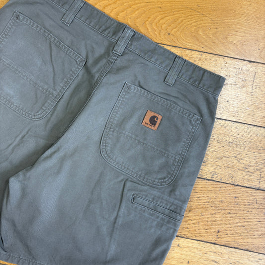 Vintage Carhartt Workwear Brown Baggy Carpenter Shorts - 34