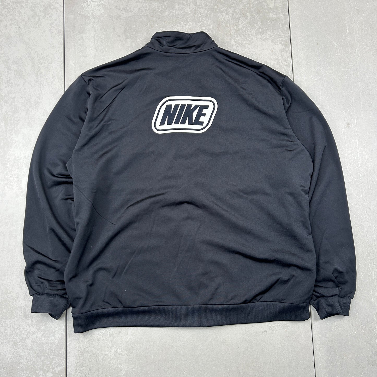Vintage Nike Black Tracksuit Track Shell Windbreaker Jacket - XL