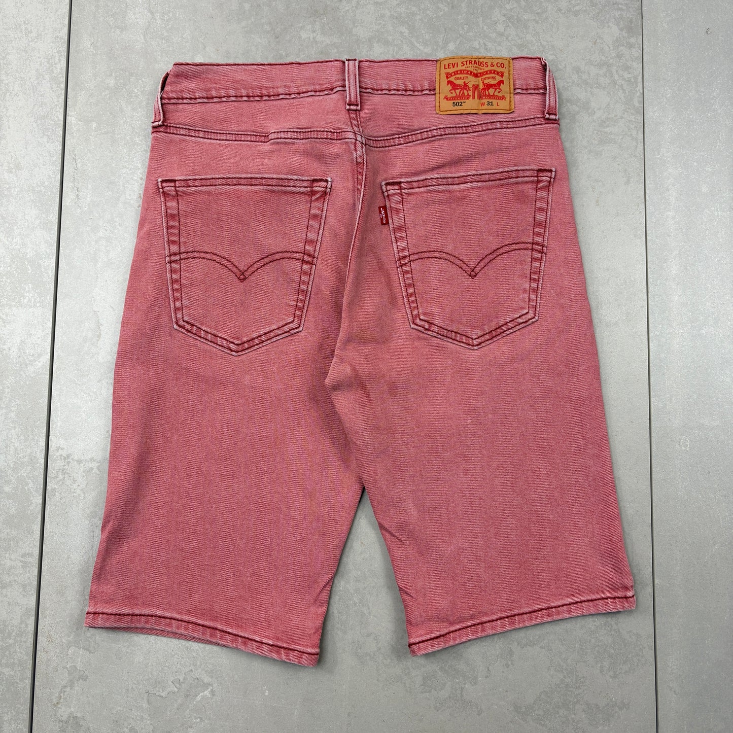 Vintage Levis 52 Pink Denim Shorts - 31
