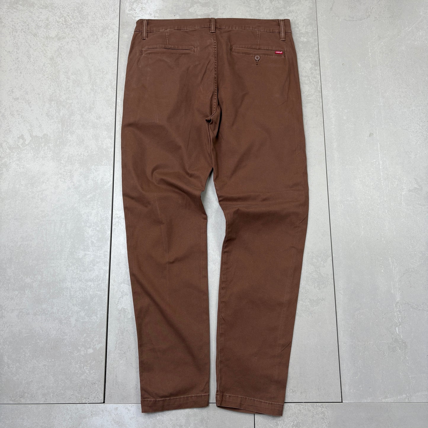 Vintage Levis Straight Brown Chino Trousers Jeans - 38