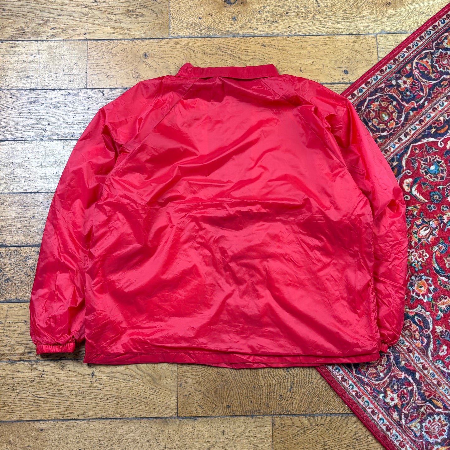 Vintage Red Nylon Coach Harrington Jacket - L