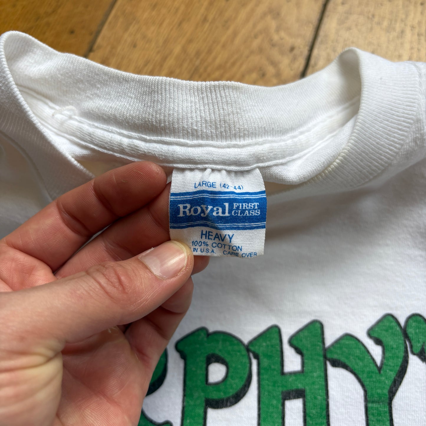 Vintage 1987 Murphys Irish Bar Single Stitch White Graphic T-Shirt - S