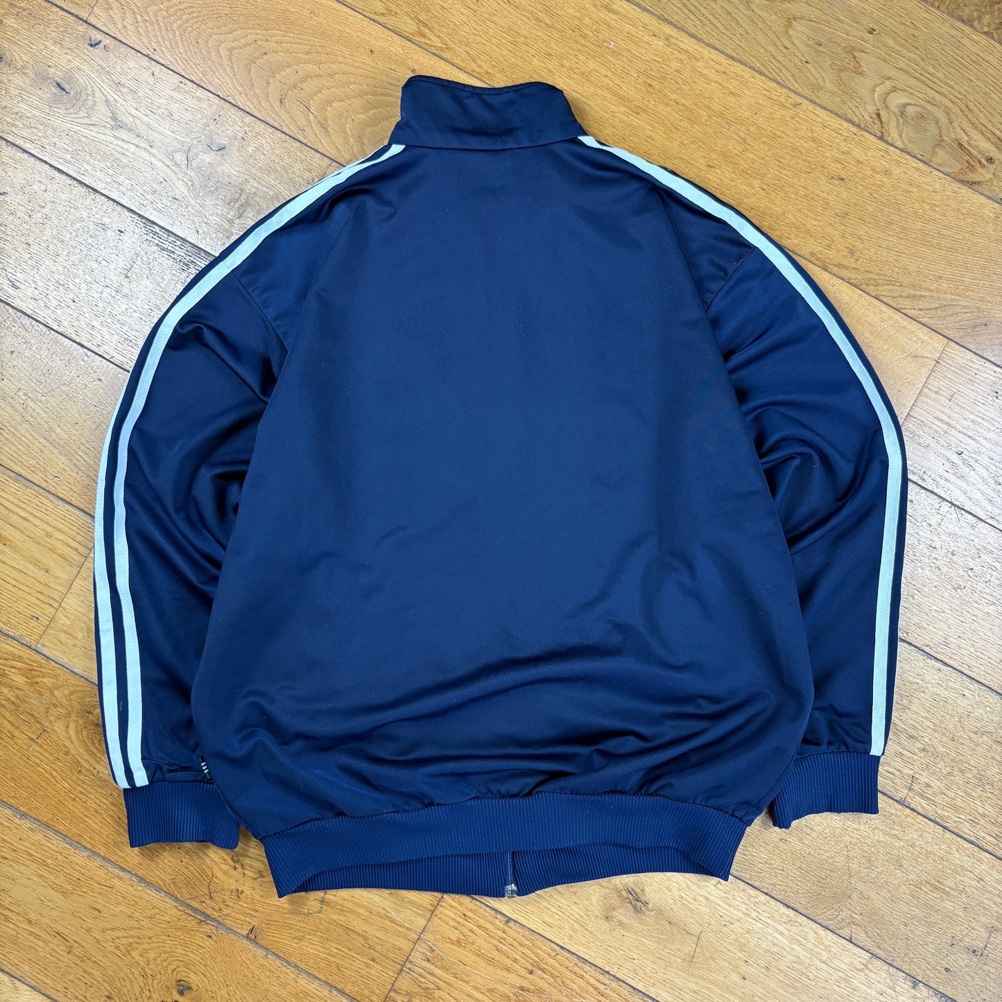 Vintage 80s Adidas Navy Tracksuit Track Shell Windbreaker Jacket - M