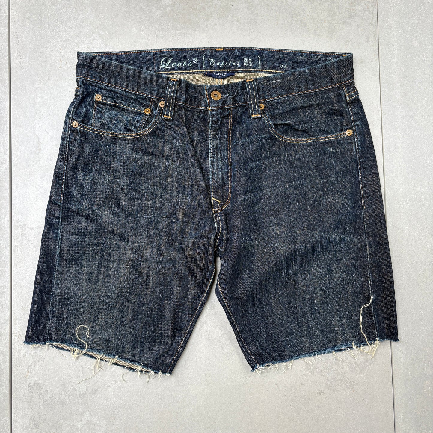 Vintage Levis Blue Denim Shorts - 36