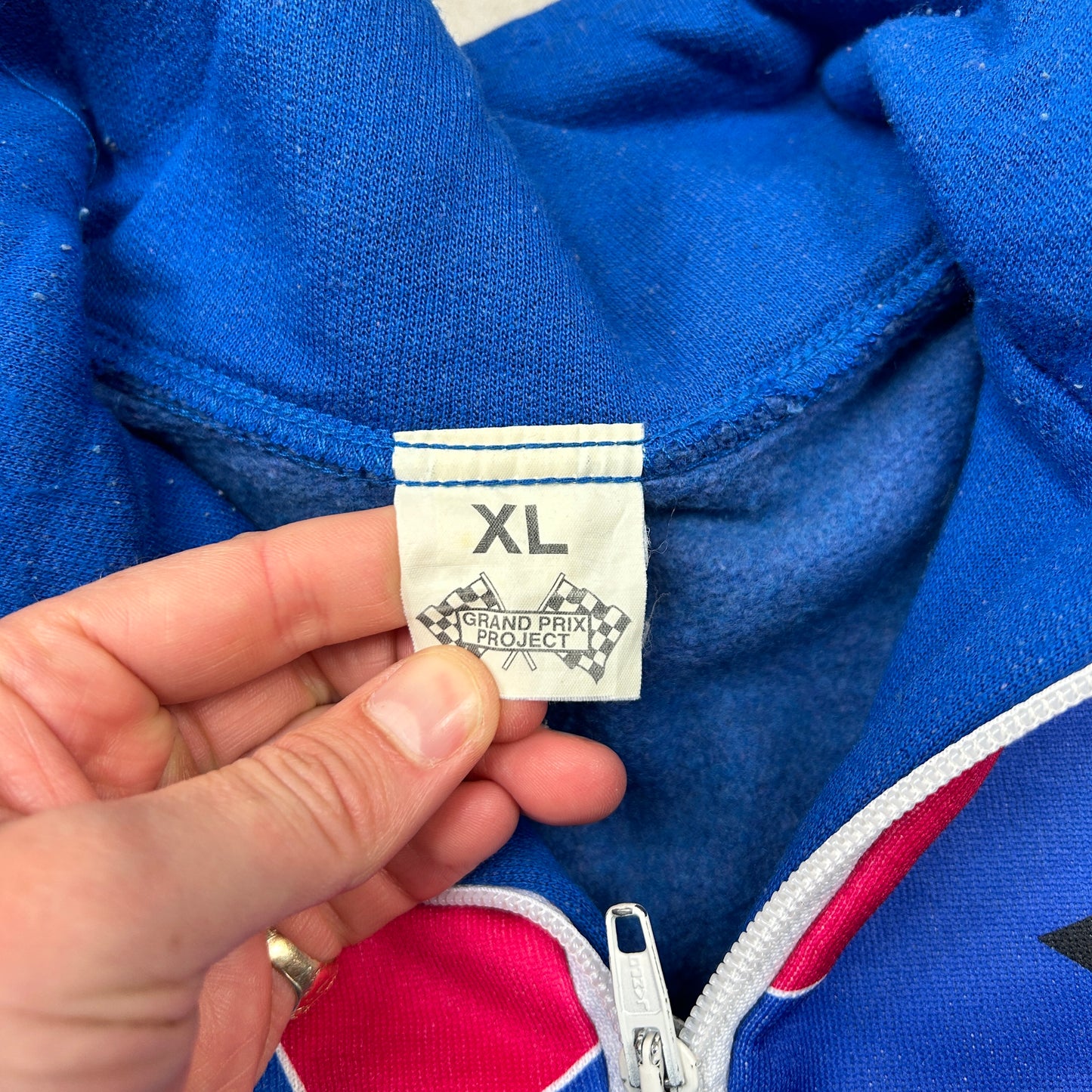 Vintage Suzuki Racing Blue Tracksuit Track Shell Windbreaker Jacket - L