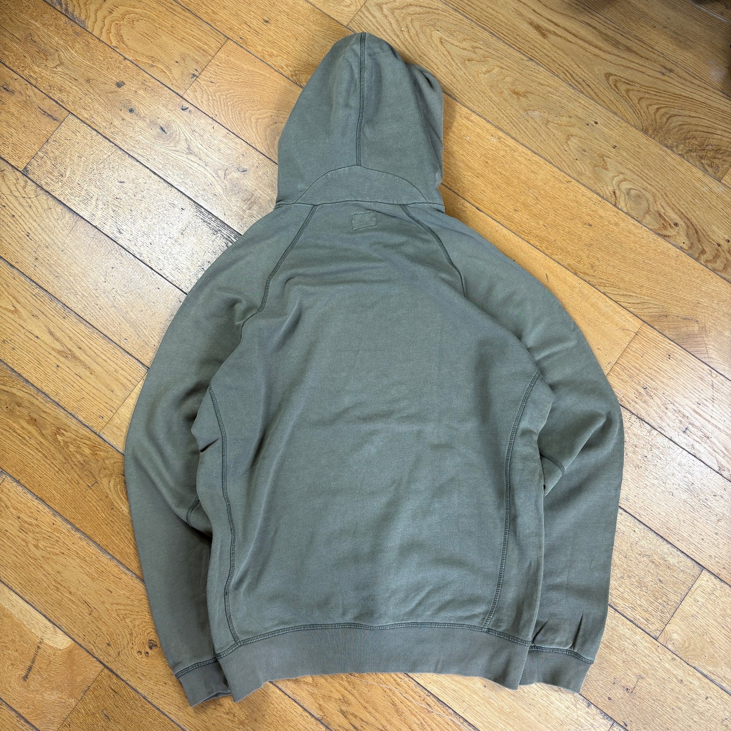 Vintage Y2K Khaki Diesel Hoodie Sweatshirt - L