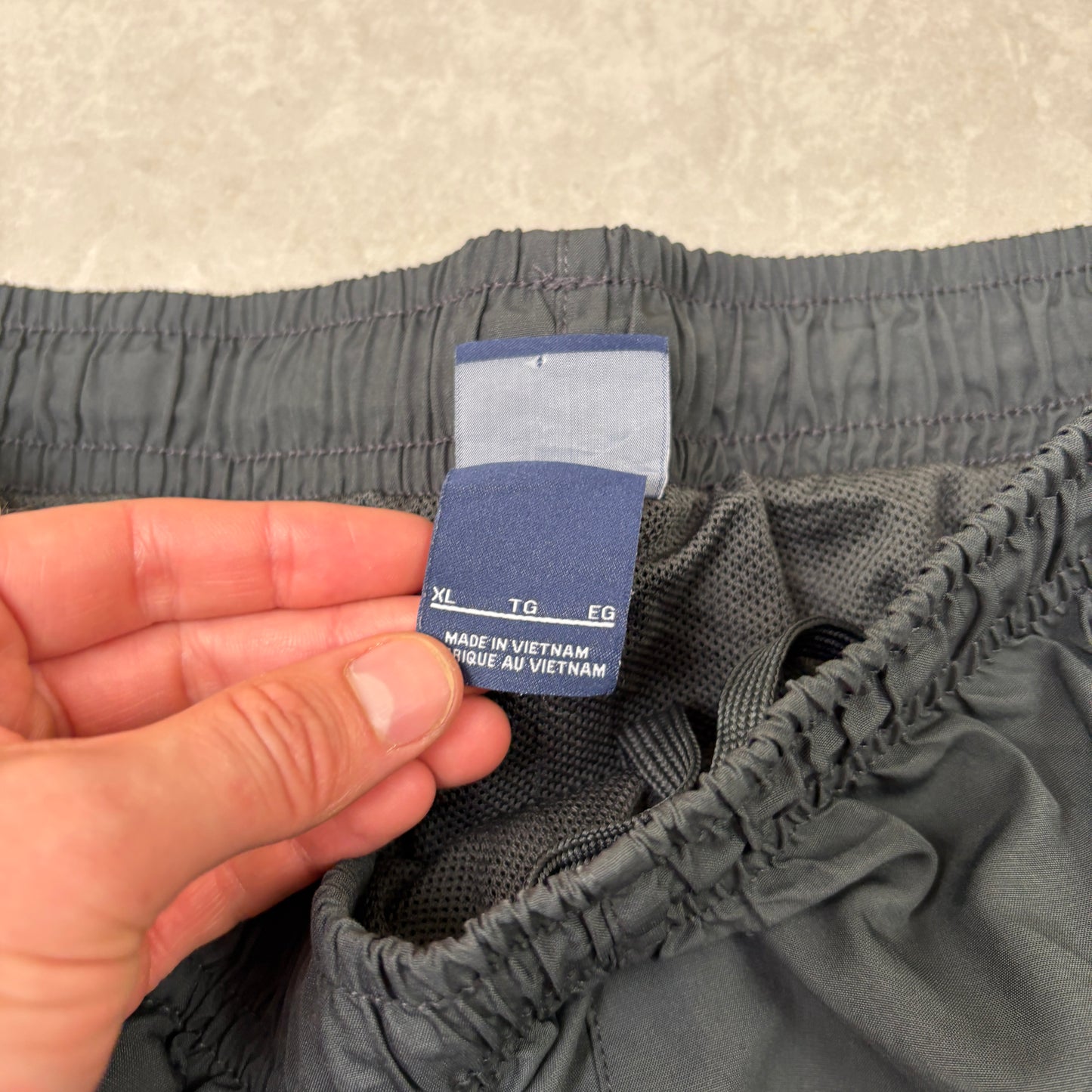 Vintage Nike Grey Baggy Tracksuit Sweatpants Track Pants Bottoms - M