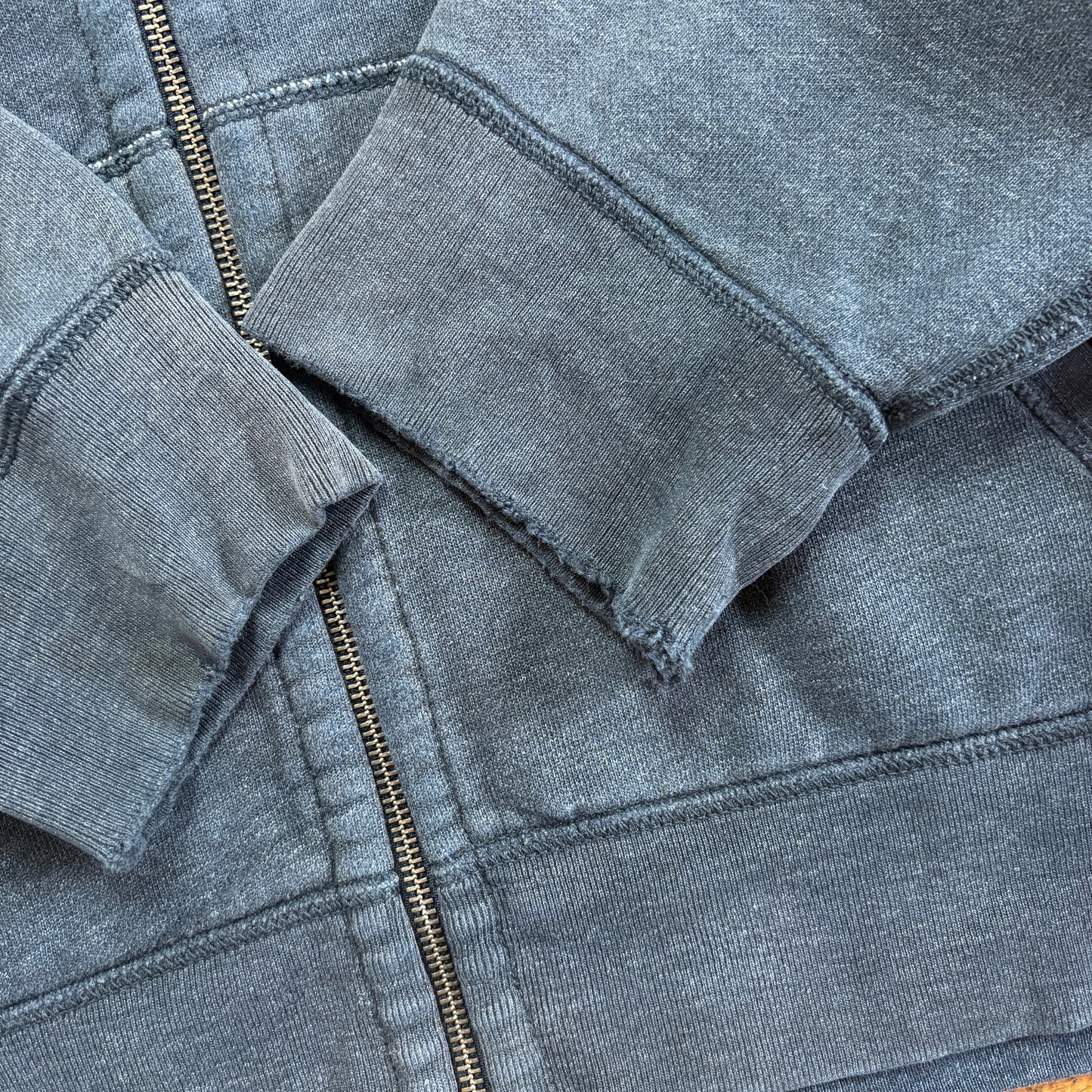 Vintage Ralph Lauren Grey Zip Hoodie Embroidered Sweatshirt - 2XL