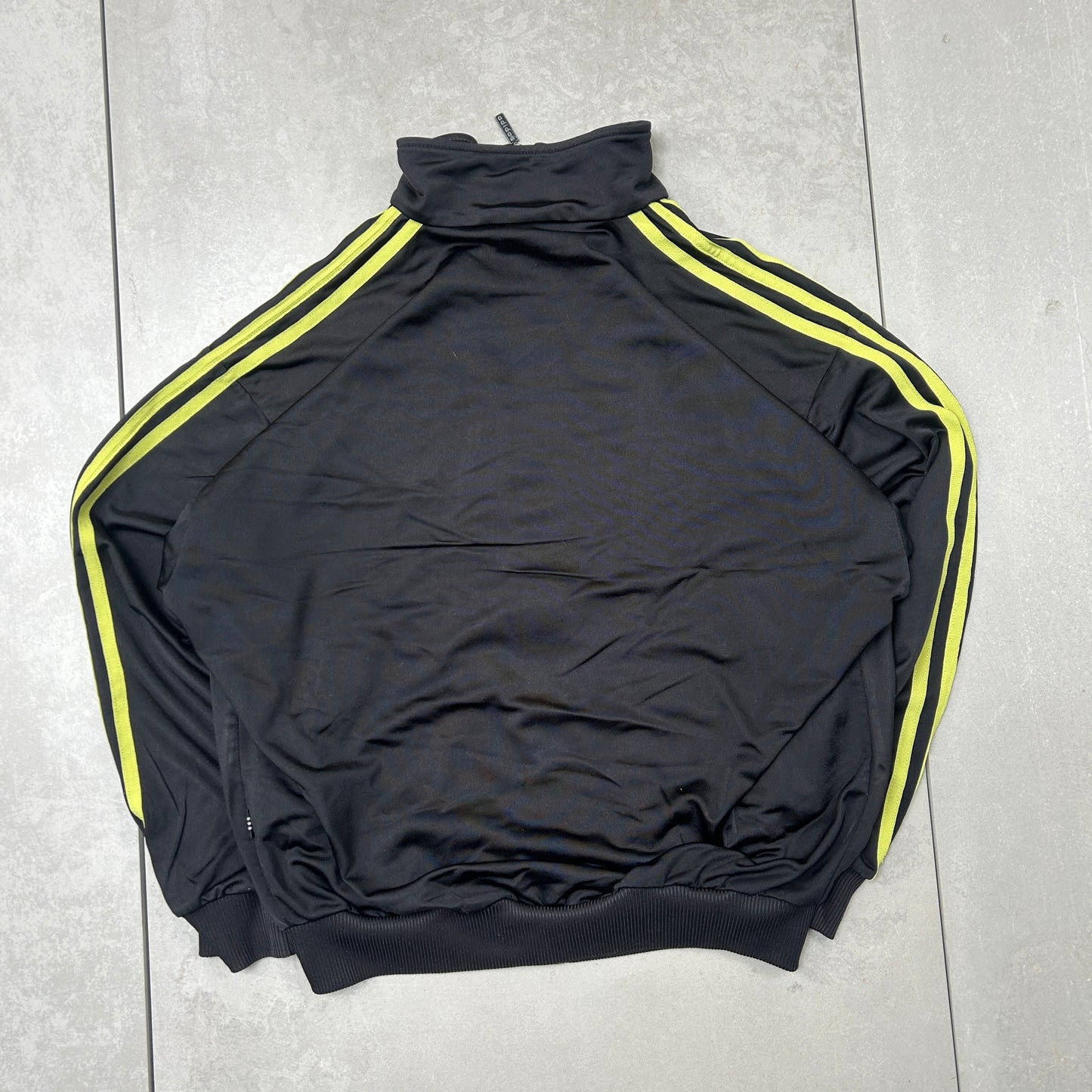 Vintage 80s Adidas Black Tracksuit Track Shell Windbreaker Jacket - M