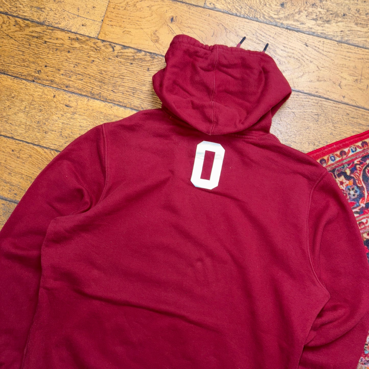 Vintage Oakley Burgundy Red Surfwear Hoodie Sweatshirt - L