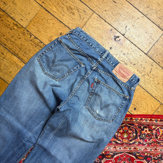 Vintage Levis 539 Baggy Blue Denim Jeans - 30R