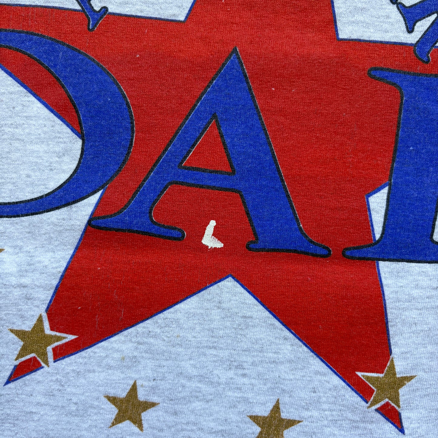 Vintage 90s Dad Single Stitch Grey Graphic T-Shirt - S/M