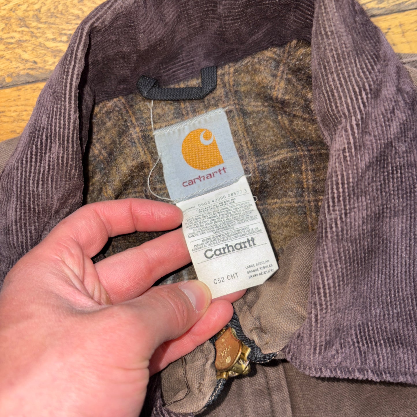 Vintage Carhartt Brown Chore Workwear Jacket - L