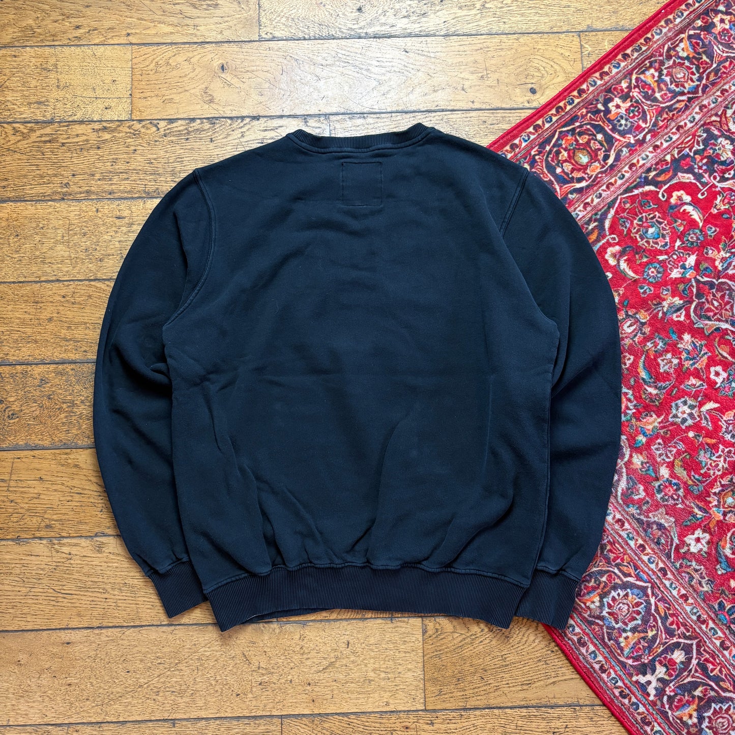 Vintage Pickwick Black Embroidered Sweatshirt - XL