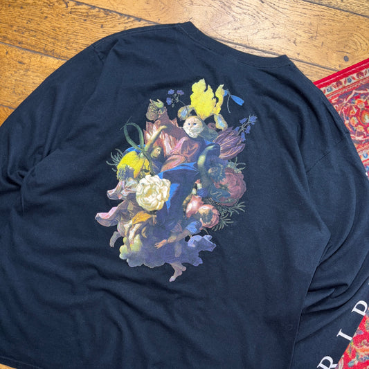 Vintage Rip n Dip Black Long Sleeve Skate Graphic T-Shirt - XL