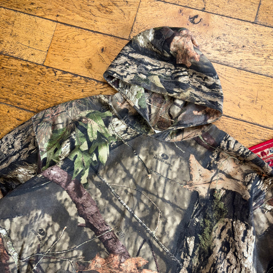 Vintage Realtree Camo Green Hoodie Sweatshirt - XL