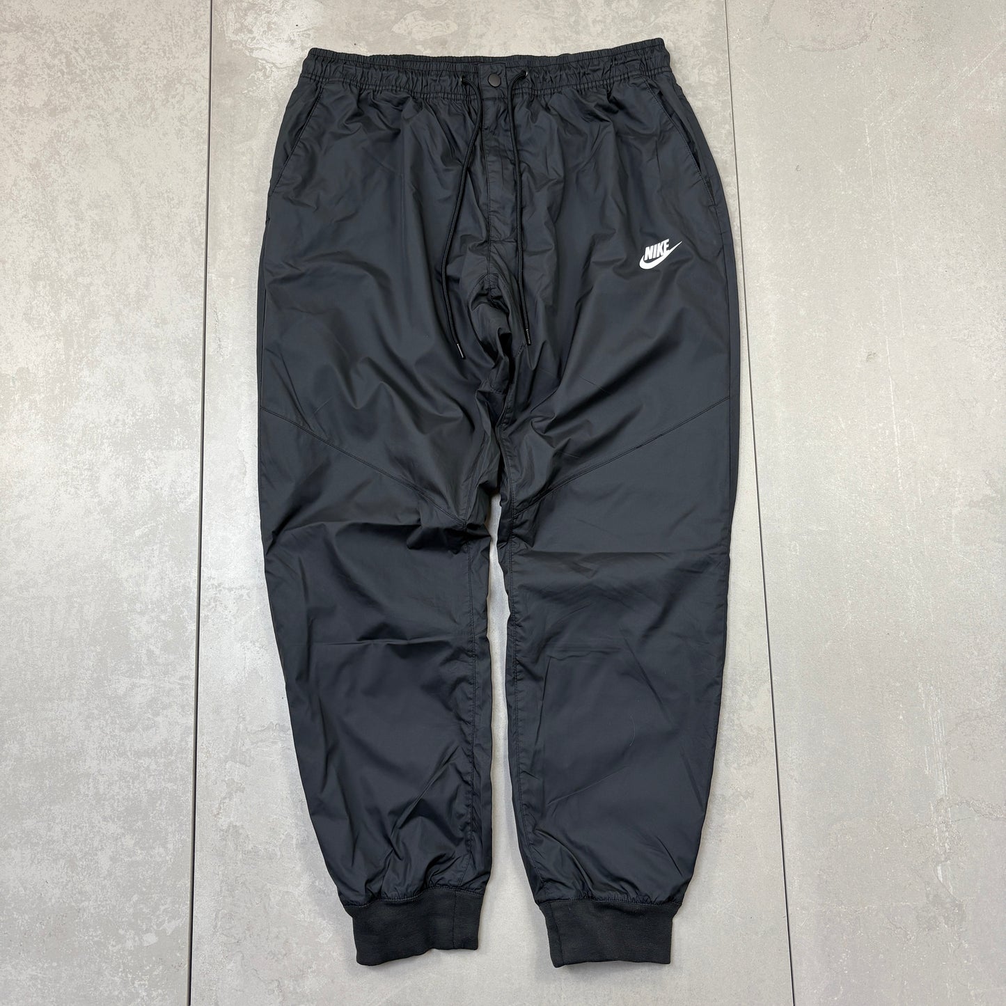Vintage Nike Black Baggy Tracksuit Sweatpants Track Pants Bottoms - XL