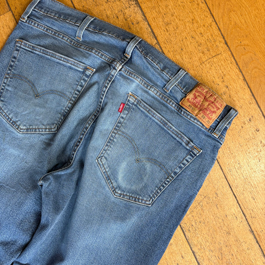Vintage Levis 559 Relaxed Straight Blue Denim Jeans - 38