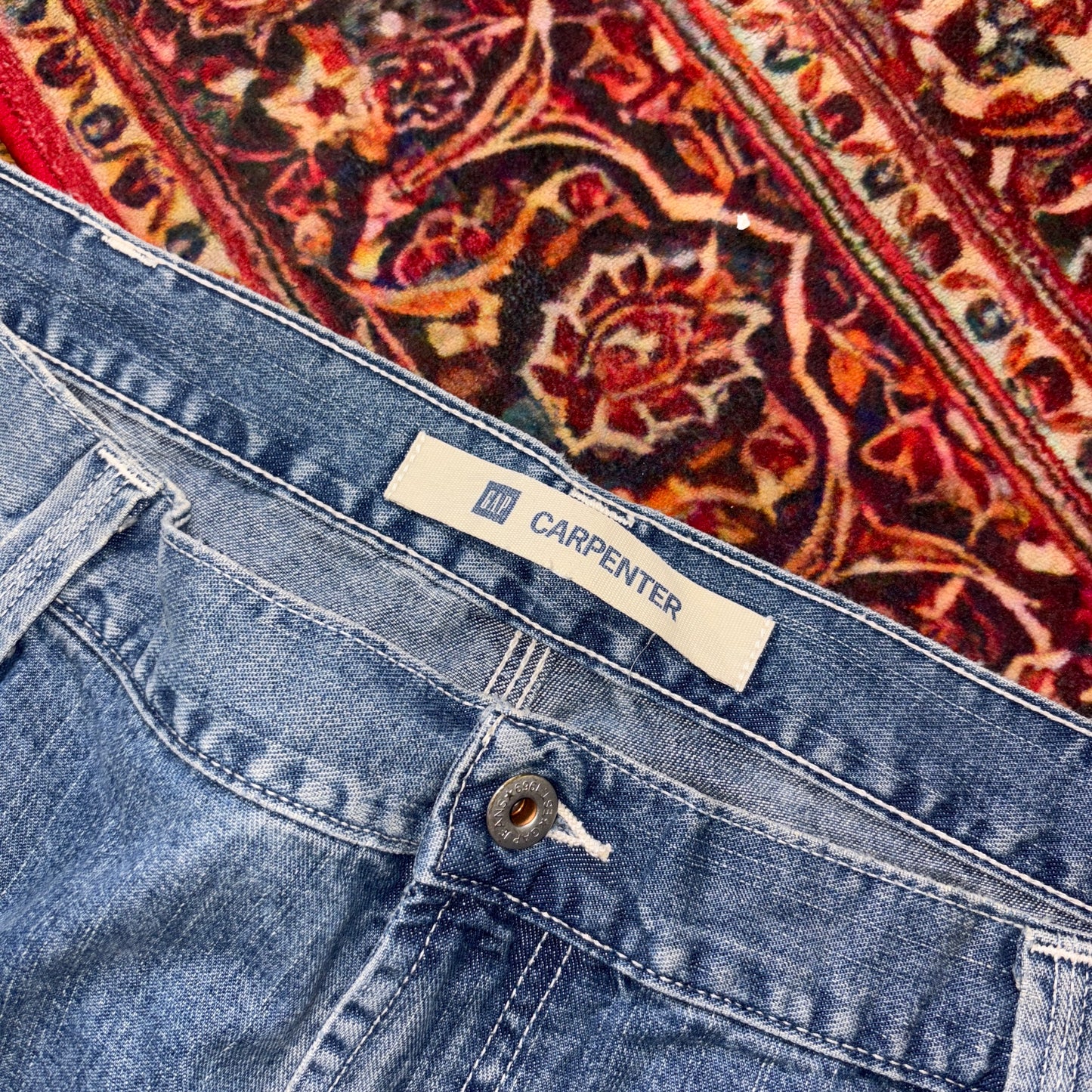 Vintage Gap Carpenter Blue Workwear Y2K Hip Hop Baggy Jeans - 48R