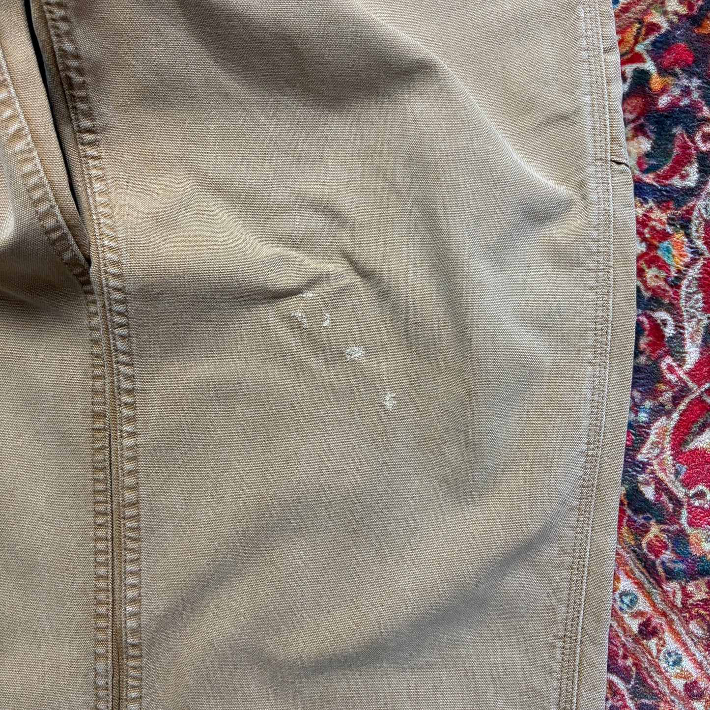 Vintage Carhartt Workwear Carpenter Brown Baggy Trousers - 38L