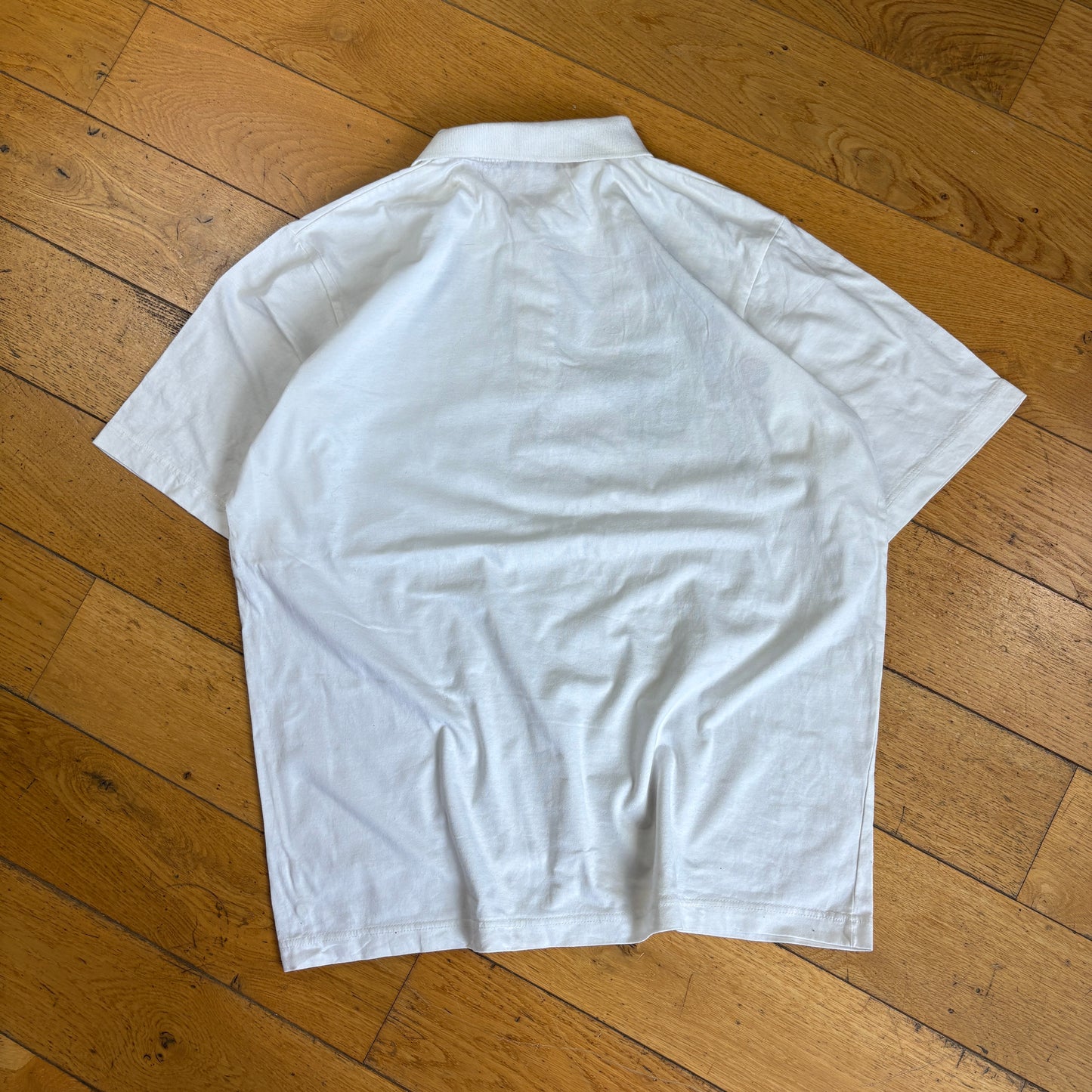 Vintage Crane White Polo Shirt - L